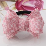 2016 New Big Bow Dot Flower Scrunchy Women Girls Hair Accessories Ponytail Hair Ornaments Elastic Hair Band Sweet Gum for Hair