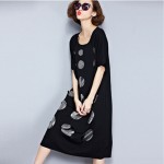 2016 New European Style Summer Women Midi Dress Round Neck Black Sequined Vestidos De Festa Short Sleeve Holes Fashion Dresses 