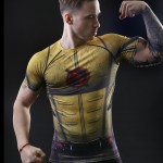 2016 New Men's Cool Creative T-Shirt Batman Vs Superman Logo Short Sleeve Fitness Bodybuilding Compression 3D T-Shirt M-XXL