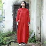 2016 New Traditional Chinese Dress Long Sleeve Cheongsam Women Dress Red Qipao Imitated Lamb Wool Dresses Vestidos Robe Jaqueta