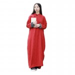 2016 New Traditional Chinese Dress Long Sleeve Cheongsam Women Dress Red Qipao Imitated Lamb Wool Dresses Vestidos Robe Jaqueta