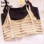 2016 Summer Bustier Crop Tops Women Black nude Strappy Bra Halter Tank Top Sexy Backless Camisole Cheap Tops Cropped Bralette 03