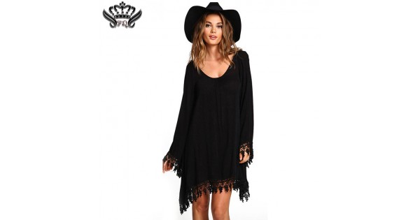 boho tassel dress