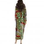 2016 fashion brand loose women maxi dashiki dress bazin print elastic african style plus size femmes vestidos batwing sleeve 