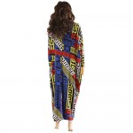 2016 fashion brand loose women maxi dashiki dress bazin print elastic african style plus size femmes vestidos batwing sleeve 