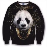 2016 new fashion men/women's panda hoodie winter/autumn 3d galaxy sweatshirts clothes harajuku animal sweatshirt