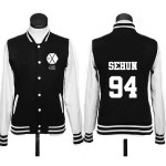 2016 new kpop Exo clothes baseball uniform long sleeve Hoodie outerwear jacket k-pop exo wolf Autumn Winter Sweatshirt tops coat