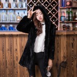 2016 new rabbit fur coat jacket In the long section are really hooded fur coat  Women's winter warm fashion clothing  lining;