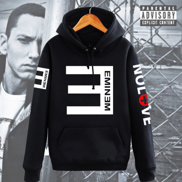 2016 new winter Hoodies Sweatshirts Amy eminem Amy men and women with hooded n anti-E hip-hop plus velvet head sweatshirt