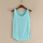 2016 summer Fitness Tank Top New T Shirt Plus Size Loose Model Women T-shirt Cotton O-neck Slim Tops Fashion Woman Clothes