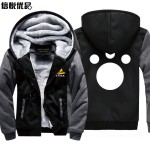 2016 winter Hoodies thick long-sleeved hooded coat One Piece Tide brand Anime boys and girls students