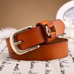 2016 women's brand new retro casual wild Ms.real Leather Belt Buckle 100% pure leather belt Women jeans belts free shipping