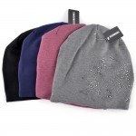 2017 Female Beanie Bonnet Autumn And Winter Caps Hip-hop Cap Flower Rhinestone Hats For Women Beanies Balaclava Womens Skullies