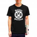 2017 Free Shipping BVB Borussia Dortmund Footballs Mens Men T Shirt T-shirt Novelty Short Sleeve O Neck Cotton Tshirt Tee