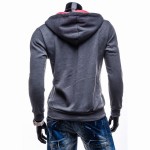 2017 Hoodies Men Sudaderas Hombre Hip Hop Mens Brand Letters Printed Cardigan Hoodie Sweatshirt   Suit Slim Fit Men Hoody