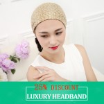 2017 Hot Women Elastic Headband Cotton Hair Accessories Twisted Knotted Wide Hair Turban Hair Bands Accessories