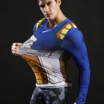 2017 Long Sleeve Anime Camiseta Harajuku Tshirt Vegeta T-shirts Dragon Ball Printed T shirt Compression Fitness Tops ZOOTOP BEAR