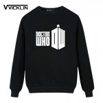 2017 Men Doctor Who Fleece Hoodies Sweatshirt Cartoon DR WHO Funny Printed Customized Men Tops Casual Clothes Plus Size