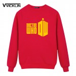 2017 Men Doctor Who Fleece Hoodies Sweatshirt Cartoon DR WHO Funny Printed Customized Men Tops Casual Clothes Plus Size