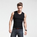 2017 Men Tank Top New Brand Chase Deer Cotton High Quality Undershirt Bodybuilding Singlet Fitness Sleeveless Vest Men Tank Tops