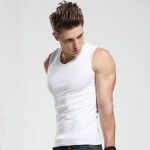 2017 Men Tank Top New Brand Chase Deer Cotton High Quality Undershirt Bodybuilding Singlet Fitness Sleeveless Vest Men Tank Tops