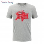 2017 NEW DEATH Logo T Shirts ROCK BAND HEAVY METAL Casual Round Neck Short Sleeve Novelty Funny T shirt Man's Clothing Tee