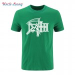 2017 NEW DEATH Logo T Shirts ROCK BAND HEAVY METAL Casual Round Neck Short Sleeve Novelty Funny T shirt Man's Clothing Tee