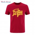 2017 NEW DEATH Logo T Shirts ROCK BAND HEAVY METAL Casual Round Neck Short Sleeve Novelty Funny T shirt Man's Clothing Tee