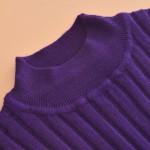 2017 NEW women's ribbed long wool dress lady Fine wool long sweater Turtleneck Sleath dress casual sexy dress fashion art women