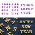 2017 New 40pcs Alphabet Number Letter Character Fondant Cake Decorating Set Icing Cutter Mold Moulds Cake Tools