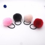 2017 New Artificial Rabbit Fur Ball Elastic Hair Rope Rings Ties Bands Ponytail Holders Girls Hairband Headband Hair Accessories