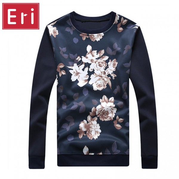 2017 New Brand Clothes Floral Men's Hoodie Casual Couple Casual Sweatshirts Printed Space Cotton Hoodies Slim Fit Size 4XL X234