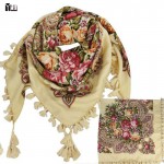 2017 New Fashion Ladies Big Square Scarf Printed Women Brand Wraps Hot-Sale Winter ladies Scarves cotton india floural headband