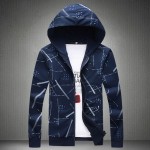 2017 New Fashion Spring & Autumn Hoodies Men Sweatshirts Single Zipper Jacket Tracksuit Casual Hoodies Sweatshirts Plus Size 5XL