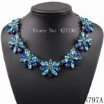 2017 New Fashion Summer Antique Choker Pendant Crystal Statement Necklace Chain Necklaces & Pendants Forgirls Wedding Dress