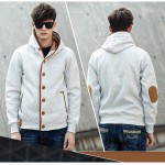 2017 New Fashion Sweatshirts Men Hooded Single Breasted Hoodies Male Casual Coats Jacket Coat Large size M-3XL