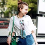 2017 New Fashion Women Casual T-Shirt Summer Short Sleeve O-Neck Shirt Loose Elegant Top Tees With Multicolor Scarf