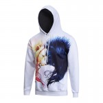 2017 New Style Men/Women Sweatshirt With Cap 3D Print Lion Head Hoody Fall Winter Thin Hooded Pullover Hoodies Tops Plus Size