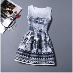 2017 New Summer Lace Derss Women Sleeveless Slim Bodycon Vintage Dress Patchwork Office Casual Base Dress Plus Size XXL dress