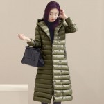 2017 New Winter Hooded Long Down Jacket Womens Ultra Light White Duck Down Jackets Brands parka Coats