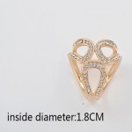 2017 Newst Gold Silver Flowers Scarf Buckle Wedding Brooch Christmas Pins Crystal Holder Silk Scarf Jewelry