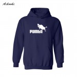 2017 Pumba Black Hooded mens hoodies and sweatshirts with Hoodies Men Brand in Mens Hoodies and Sweatshirts 3xl xxs