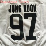 2017 Summer A line Dress KPOP Bangtan Boys Black White Jung Kook Jin V Cotton Support Dresses New