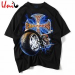 2017 Summer Creative Men T Shirt Punk Rock T-Shirts 3D Printed Motorcycle T shirts Hip Hop Man Tee Street-wear Men Tshirt YN560