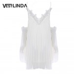 2017 Summer Sexy Women Dress Female Spaghetti Strap Cut Out Flare Sleeve Sexy Dress Lace Edge Pure Color Dress vestido