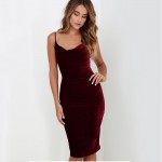 2017 Summer halter Backless Slip Sexy Velvet Women Dress Stretch bodycon Female Sundresses Night Club Wear Balmai Clothing