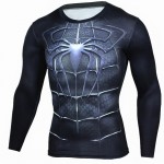 2017 T shirts Compression Shirt Crossfit T-shirt Men Captain America Long Sleeve 3D T shirt Fitness Camiseta Brand Clothing MMA