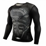 2017 T shirts Compression Shirt Crossfit T-shirt Men Captain America Long Sleeve 3D T shirt Fitness Camiseta Brand Clothing MMA