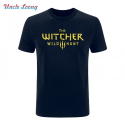 2017 The Witcher 3 T Shirt Summer Style Men Cotton Fashion T-Shirt Wild Hunt Men Clothing Tops O-Neck Short Sleeve Tee