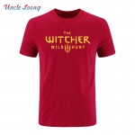 2017 The Witcher 3 T Shirt Summer Style Men Cotton Fashion T-Shirt Wild Hunt Men Clothing Tops O-Neck Short Sleeve Tee